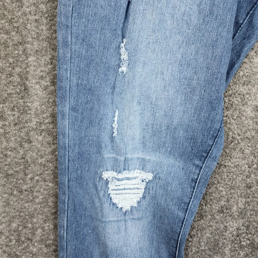 Blue‎ Cult Distressed Jeans Mens 42 Blue Ripped Straight Leg Denim
